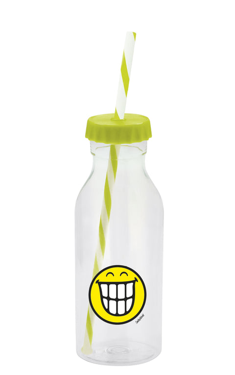 Smiley Soda Bottle 550 ml Emoticon Teeth