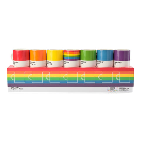 Espressobeker 120 ml Set van 7 Stuks in Giftbox - Pride