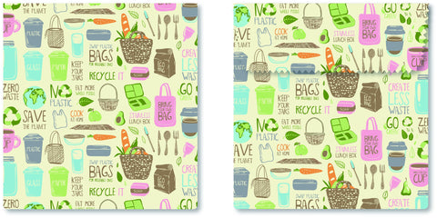 Lunchzak Zero Waste Set van 2 Stuks