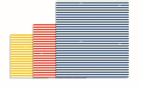 Bijenwasdoek Gestreept Set van 3 Stuks Assorti