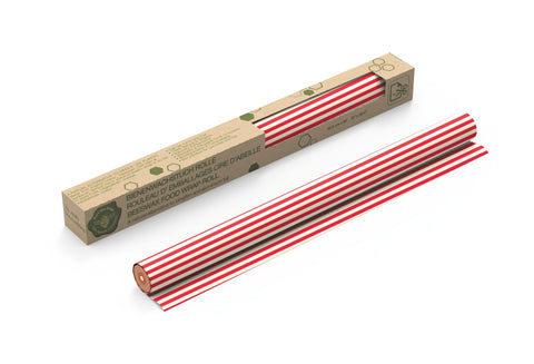 Bijenwas Rol Gestreept Rood/Wit