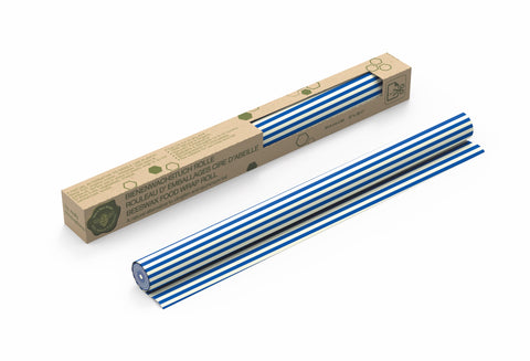 Bijenwas Rol Gestreept Blauw/Wit