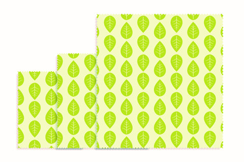 Vegan Bijenwasdoek Set van 3 Stuks