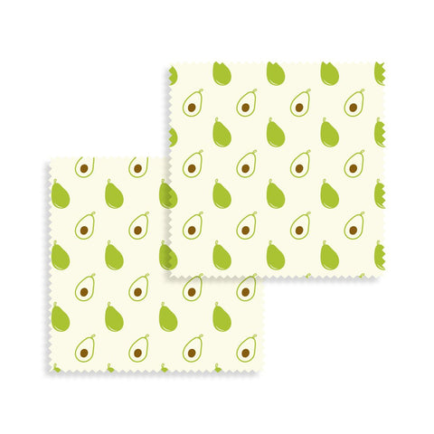 Bijenwasdoek Avocado Set van 2 Stuks